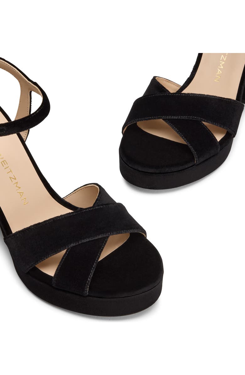 Stuart Weitzman Dayna Platform Sandal, Alternate, color, Black