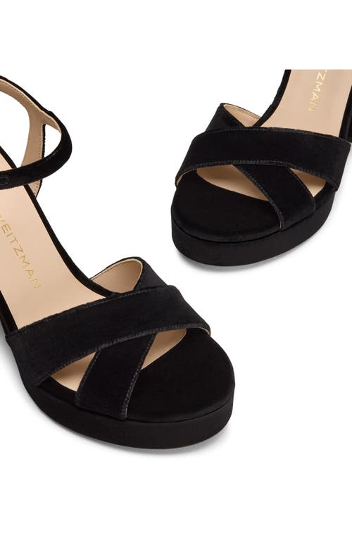 Stuart Weitzman Dayna Platform Sandal In Black