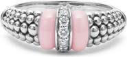 LAGOS Pink Caviar Diamond Ceramic Ring