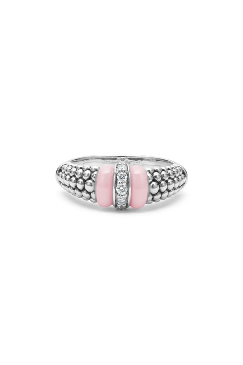 Pink Caviar Diamond Ceramic Ring (Nordstrom Exclusive) video