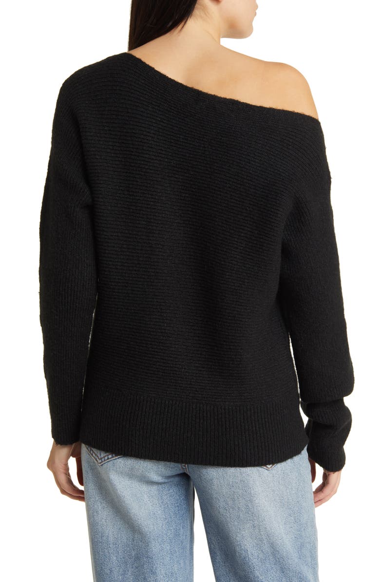 Treasure & Bond Rib Boat Neck Sweater, Alternate, color, 