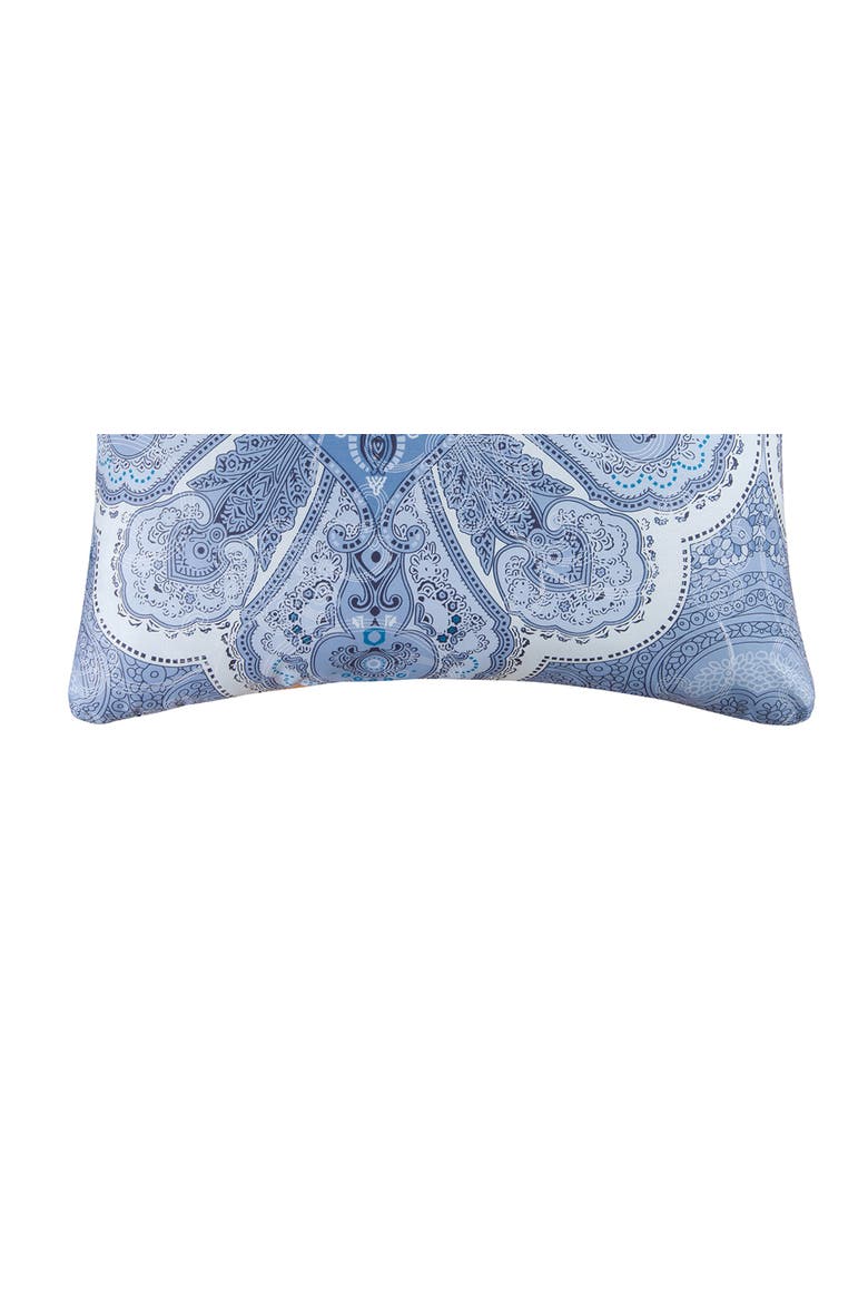 20" x 26" Daphne Blue Damask Cotton Standard Sham - Machine Washable, Alternate, color, Blue