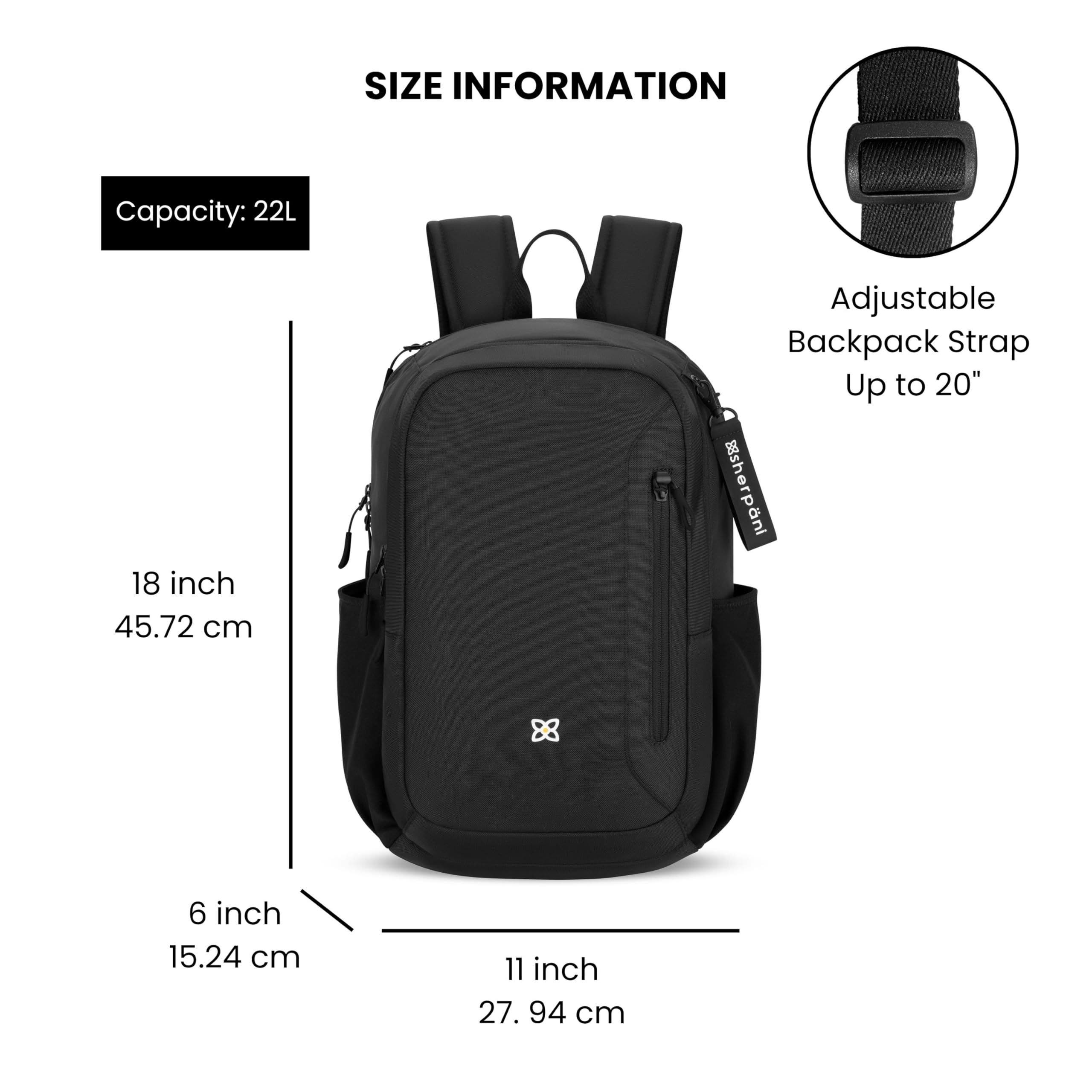Sherpani Getaway RFID Protection 22L Laptop Backpack, Fits 15 Inch Laptop, Alternate, color, 