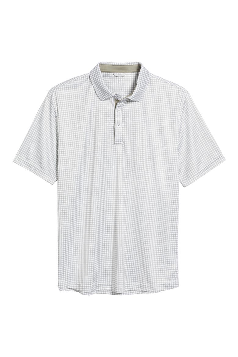 Tanner Geo Print Performance Golf Polo, Alternate, color, OLIVE