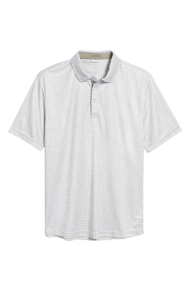Swannies Tanner Geo Print Performance Golf Polo, Alternate, color, Olive