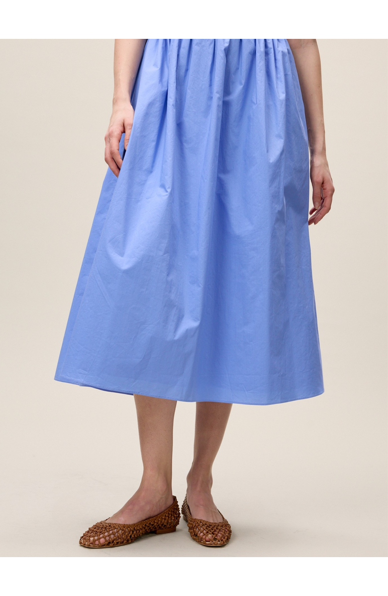 Rebecca Taylor Yara Poplin Midi Dress, Alternate, color, Bluebell