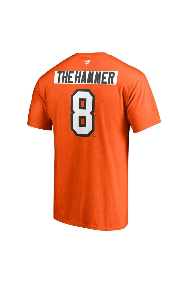 Men's Fanatics Branded Dave Schultz Orange Philadelphia Flyers Authentic Stack Retired Player Nickname & Number T-Shirt, Alternate, color, Orange