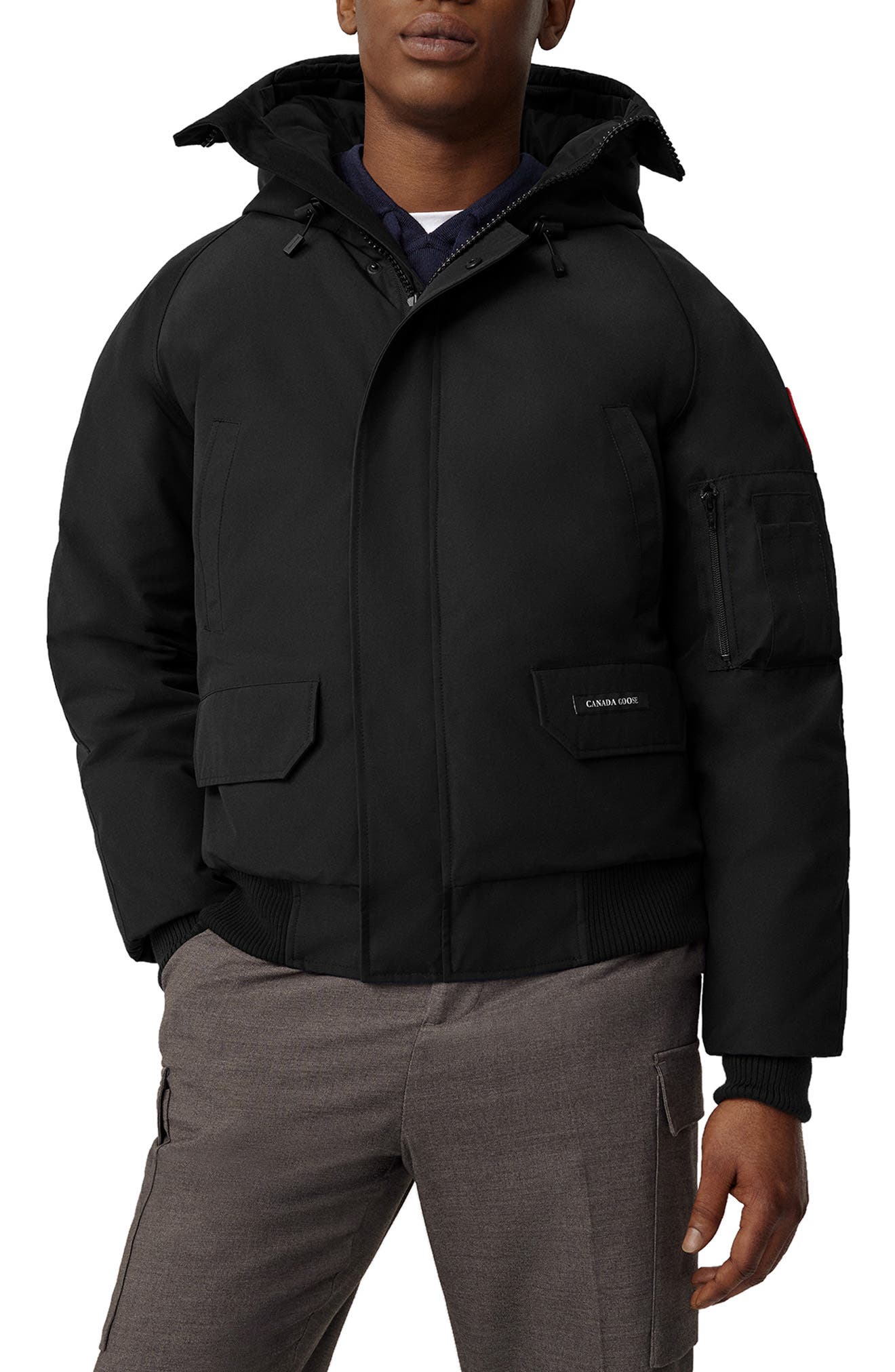 canada goose bomber jacket mens