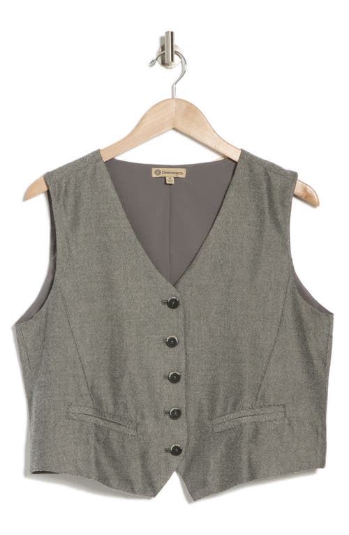 DEMOCRACY DEMOCRACY CROP BUTTON-UP VEST 