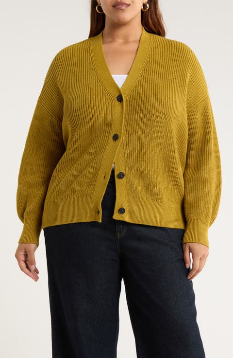 Winding Creek Oversize Organic Cotton Cardigan (Plus)