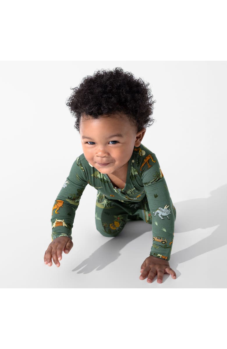 Bellabu Bear Baby Jurassic Park Safari Convertible Footie, Alternate, color, Jurassic Park: Safari