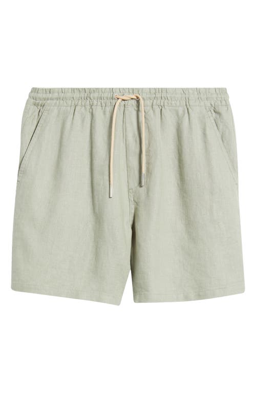 Nn07 1454 Gregor Linen Drawstring Shorts In Multi