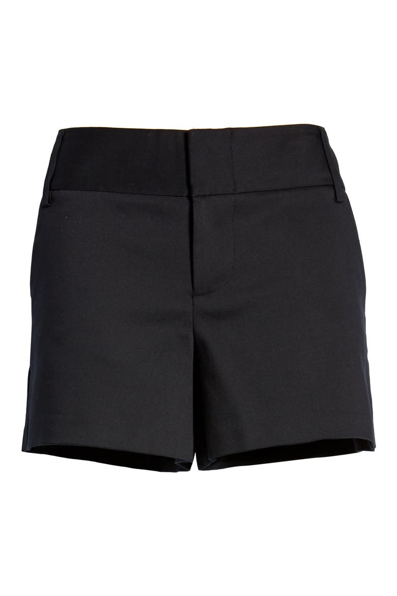 Cady Cotton Blend Shorts, Alternate, color, BLACK