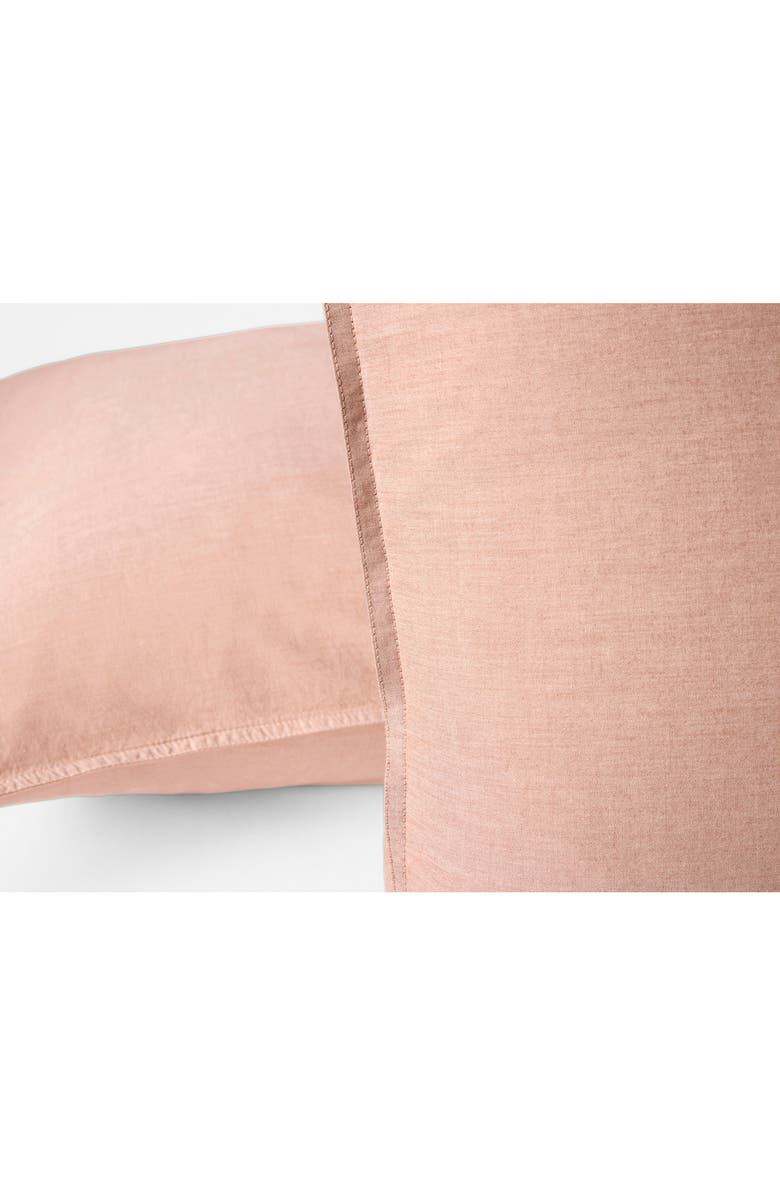 Coyuchi Crinkled Organic Cotton Percale Pillow Sham, Alternate, color,