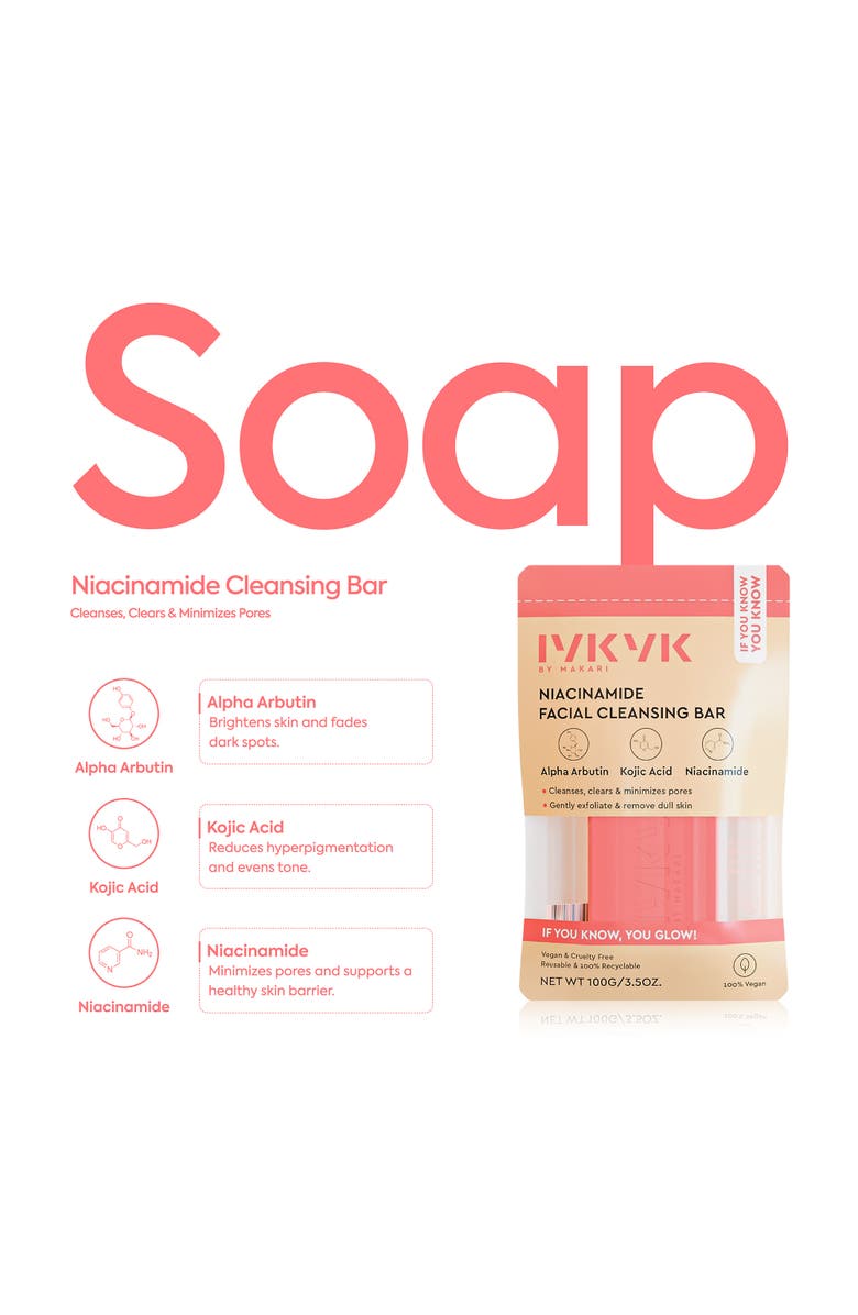 Makari de Suisse Niacinamide Facial Cleansing Bar, Alternate, color, NO COLOR