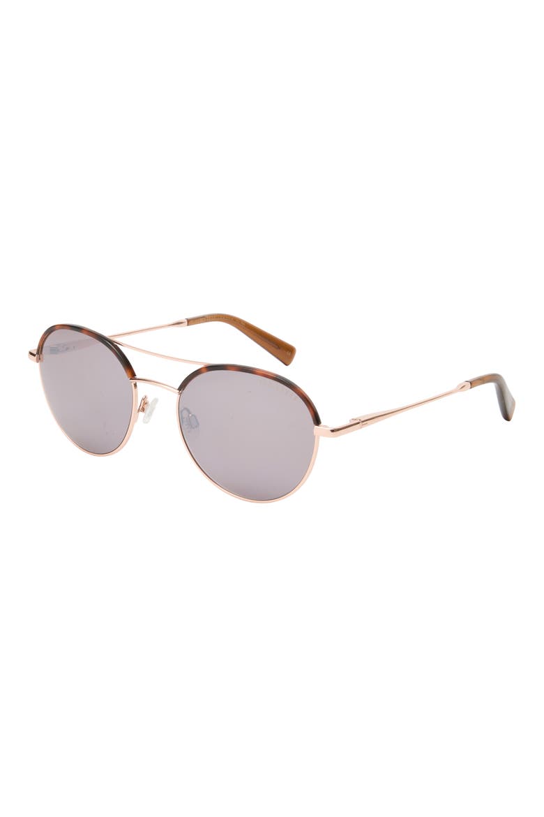 53mm Round Sunglasses, Alternate, color, ROSEGOLD