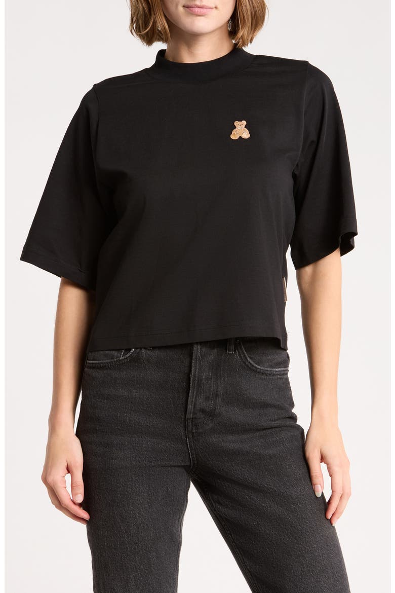 Teddy Bear T-Shirt, Main, color, BLACK