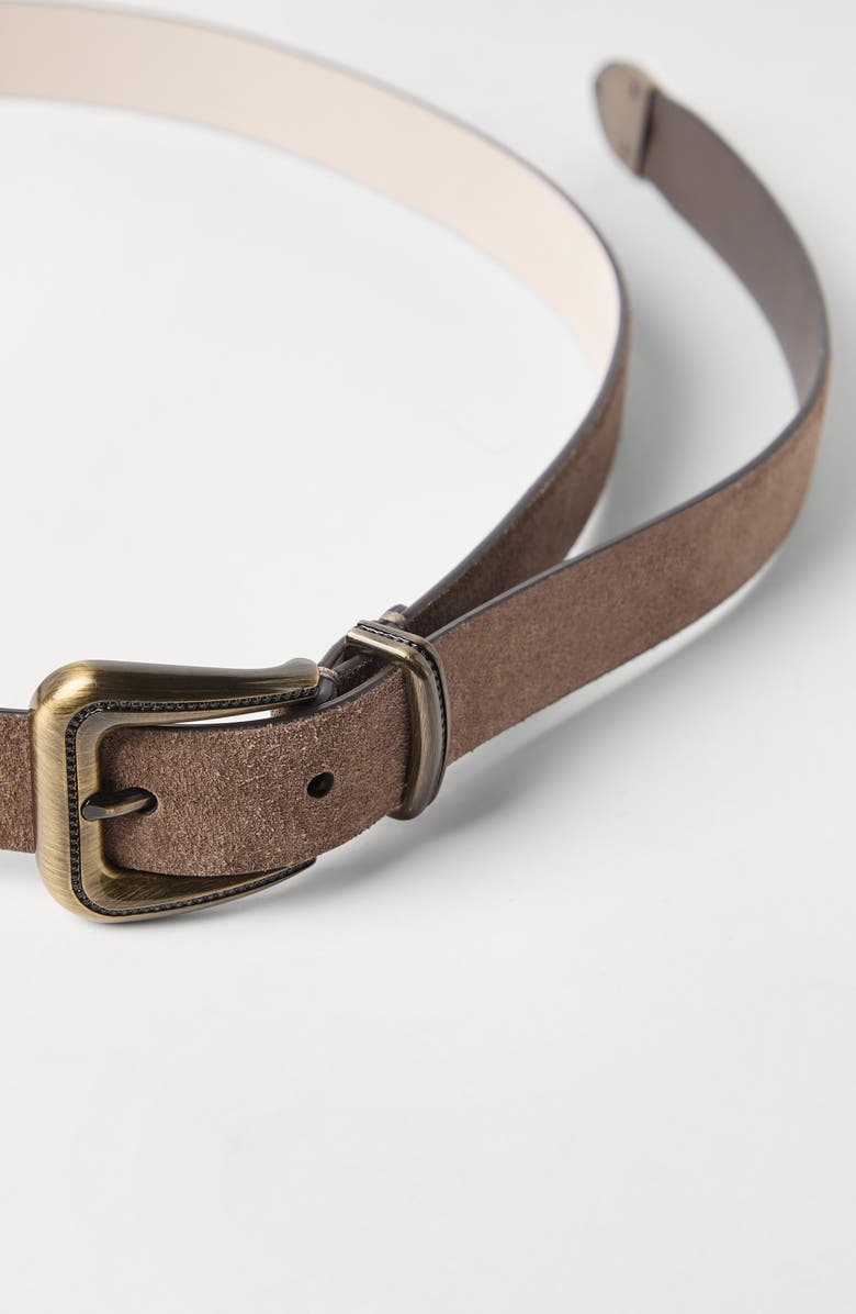 Brunello Cucinelli Suede belt, Alternate, color, 