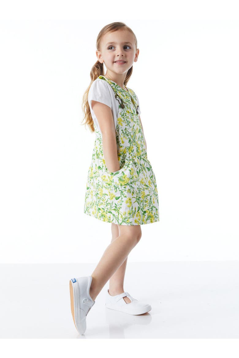 Print Overall Dress, Alternate, color, Ditsy