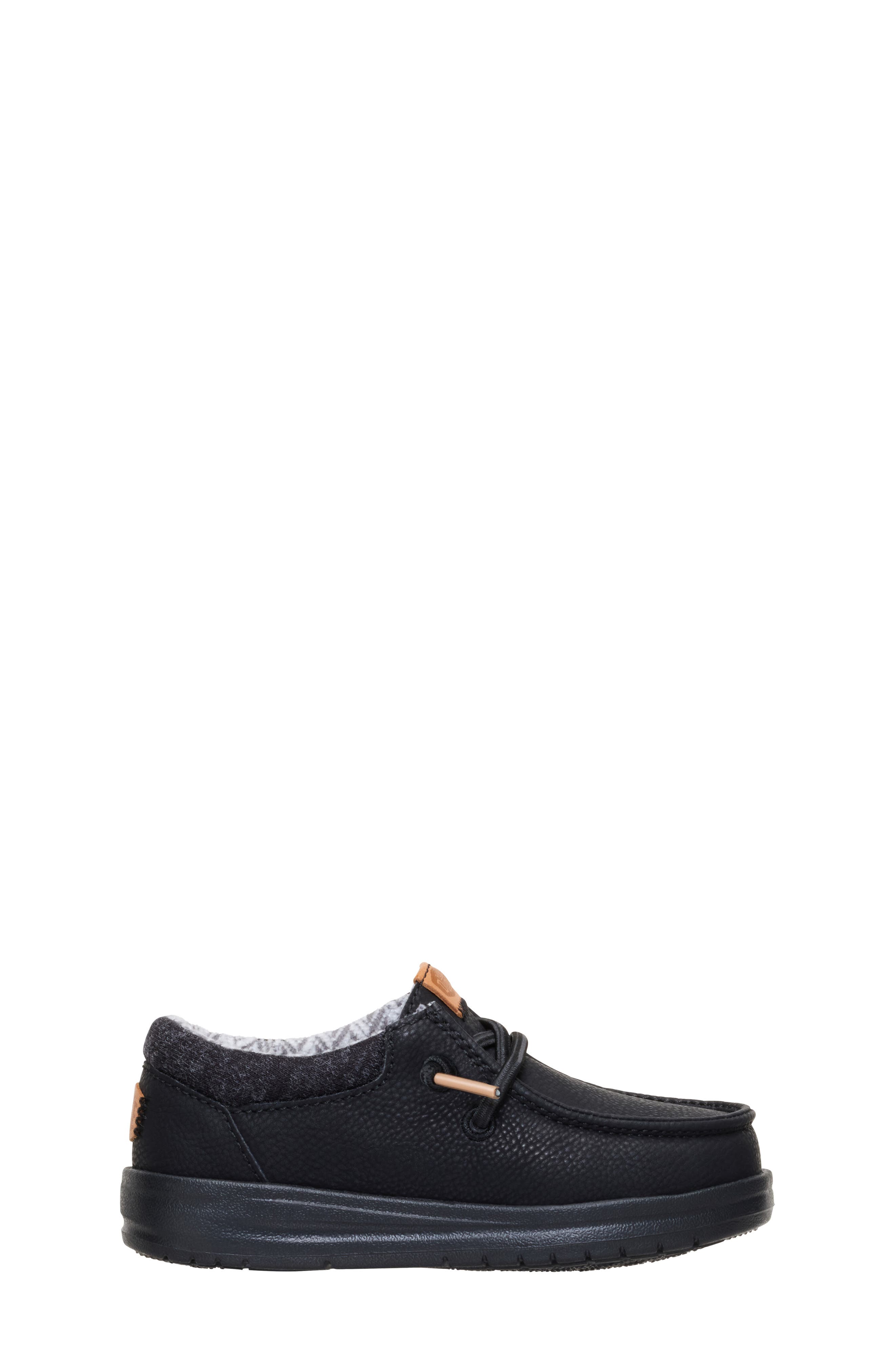 Hey Dude Kids' Paul Classic Slip-On, Alternate, color, Black/ Black