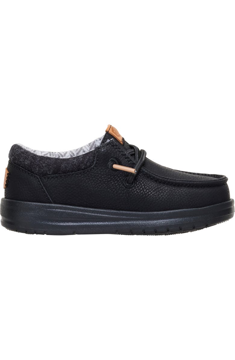 Hey Dude Kids' Paul Classic Slip-On, Alternate, color, Black/ Black