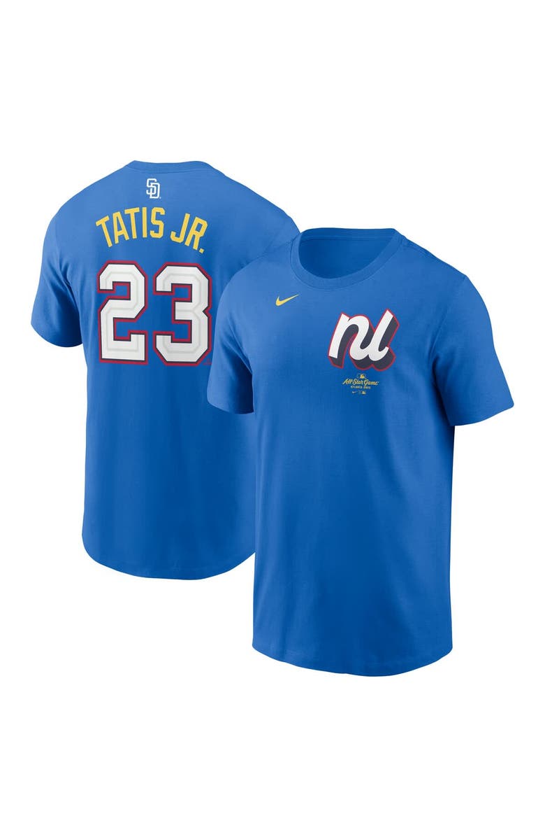 Nike Men's Nike Fernando Tatis Jr. Blue National League 2025 All-Star Edition Name & Number T-Shirt, Main, color, 