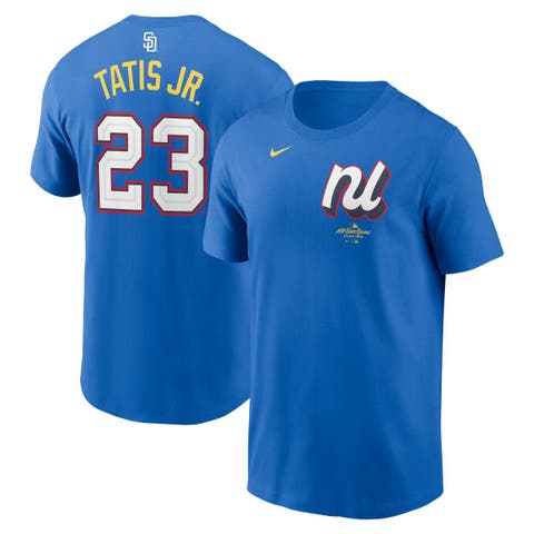 Men's Nike Fernando Tatis Jr. Blue National League 2025 All-Star Edition Name & Number T-Shirt
