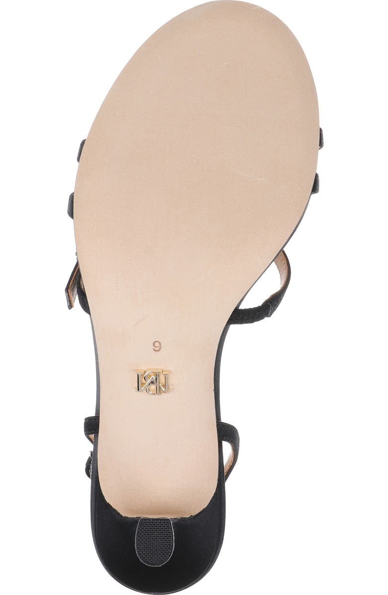 Badgley Mischka Collection Yukon Slingback Sandal, Alternate, color, Black Satin