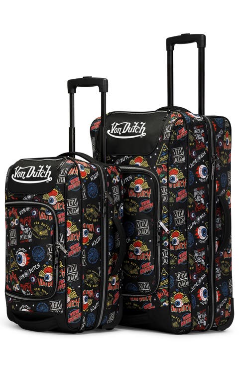 Jax Black Rolling Duffel 2-Piece Set