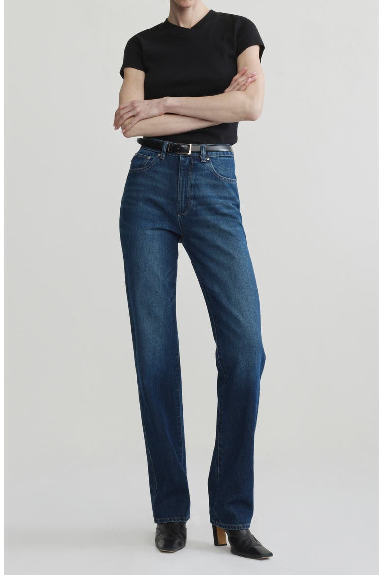 Cate Classic Straight HIGHLUXE™ Jeans, Alternate, color, DECEMBER
