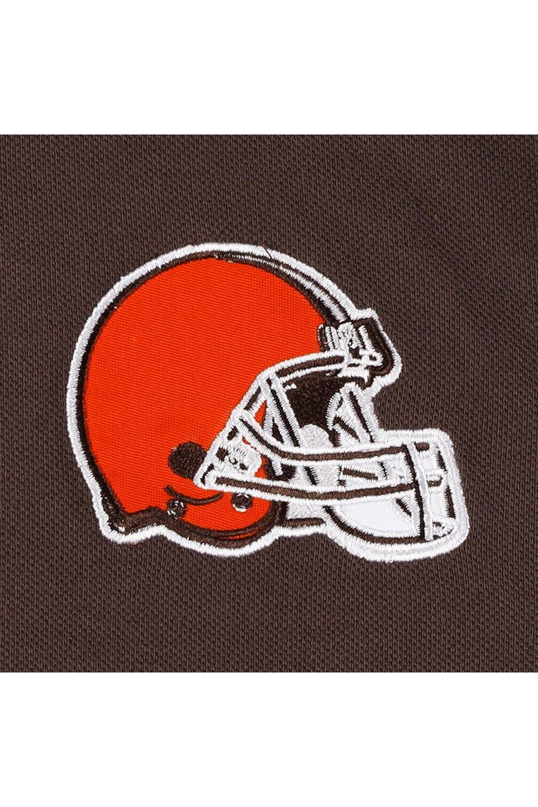 Men's Tommy Hilfiger Orange/Brown Cleveland Browns Color Block Polo, Alternate, color, Orange