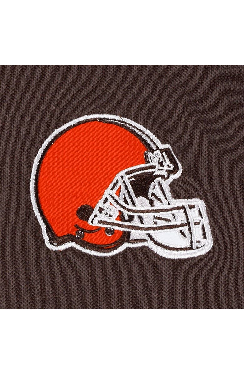 Tommy Hilfiger Men's Tommy Hilfiger Orange/Brown Cleveland Browns Color Block Polo, Alternate, color, Orange