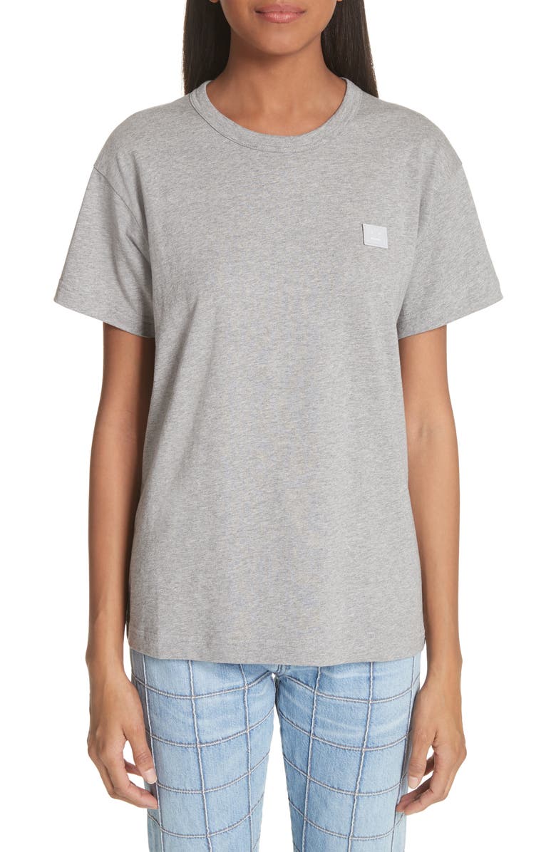 Acne Studios Gender Inclusive Nash Face Patch T-Shirt, Main, color, 