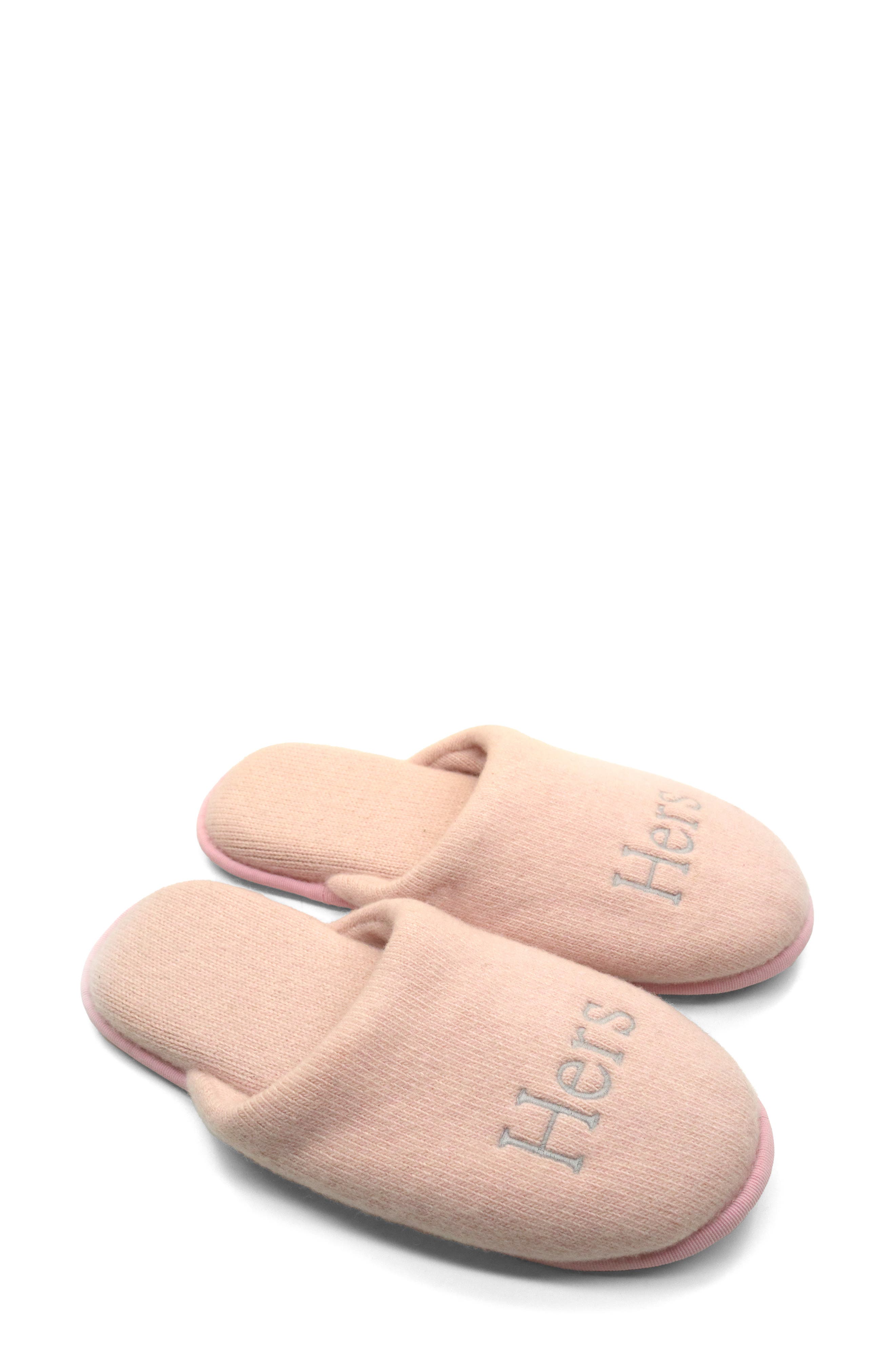 Portolano Embroidered Cashmere Scuff Slipper