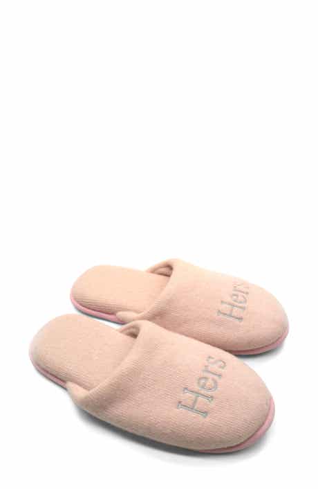 Portolano Embroidered Cashmere Scuff Slipper