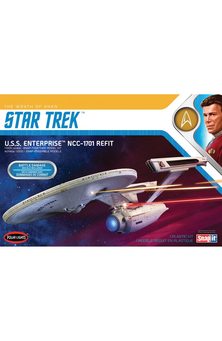 Polar Lights XStar Trek U.S.S. Enterprise Refit Wrath of Khan Edition, Alternate, color, Multicolored