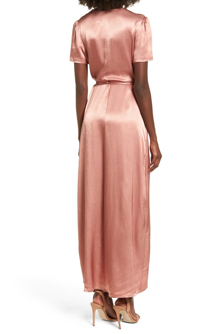Gwyneth Wrap Maxi Dress, Alternate, color, DUSTY ROSE