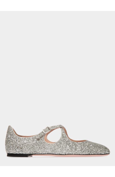 rina Flat in Glitter