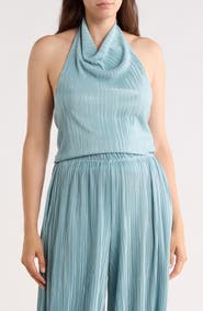 Renee C Plisse Halter Top