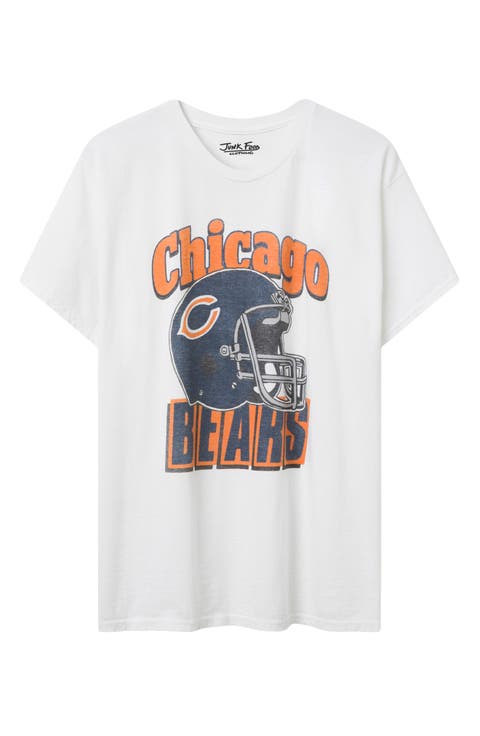 Chicago Bears Throwback Helmet Cotton Graphic T-Shirt