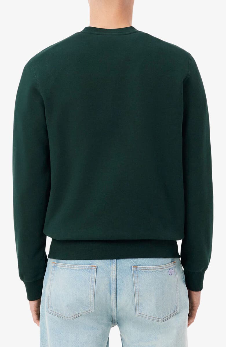 Lacoste Classic Fit Cotton French Terry Sweatshirt, Alternate, color, Forest Green