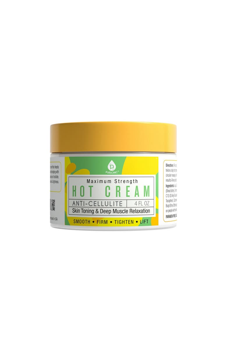 Anti Cellulite & Muscle Relaxation Hot Cream, Main, color, Yellow 4oz