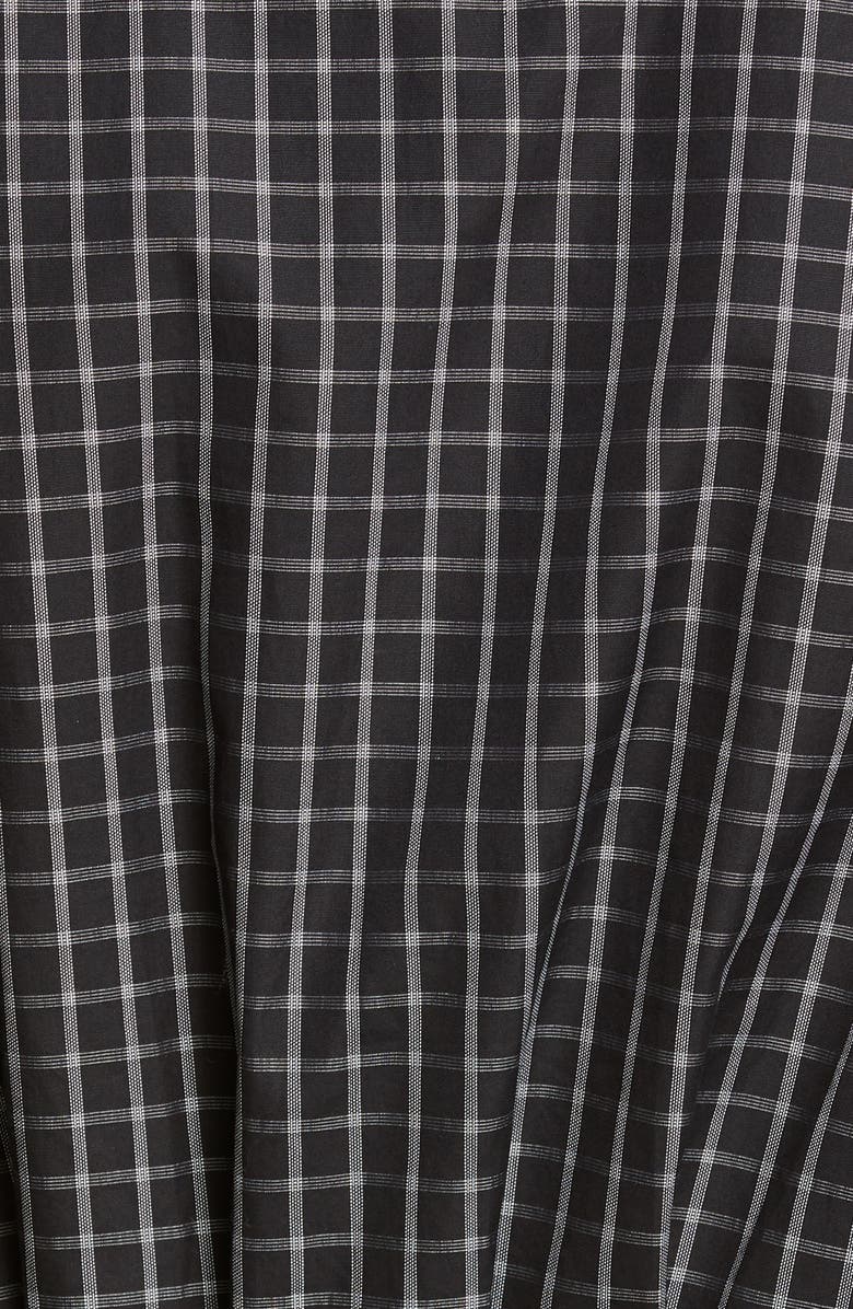 Alexander Wang Plaid Tie Waist Poplin Shirt, Alternate, color, 