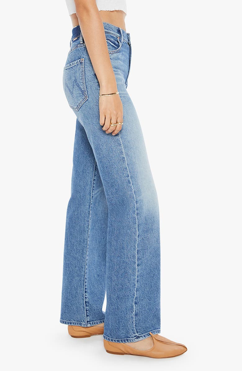 MOTHER Tunnel Vision Sneak High Waist Straight Leg Jeans, Alternate, color, I Am A Winner