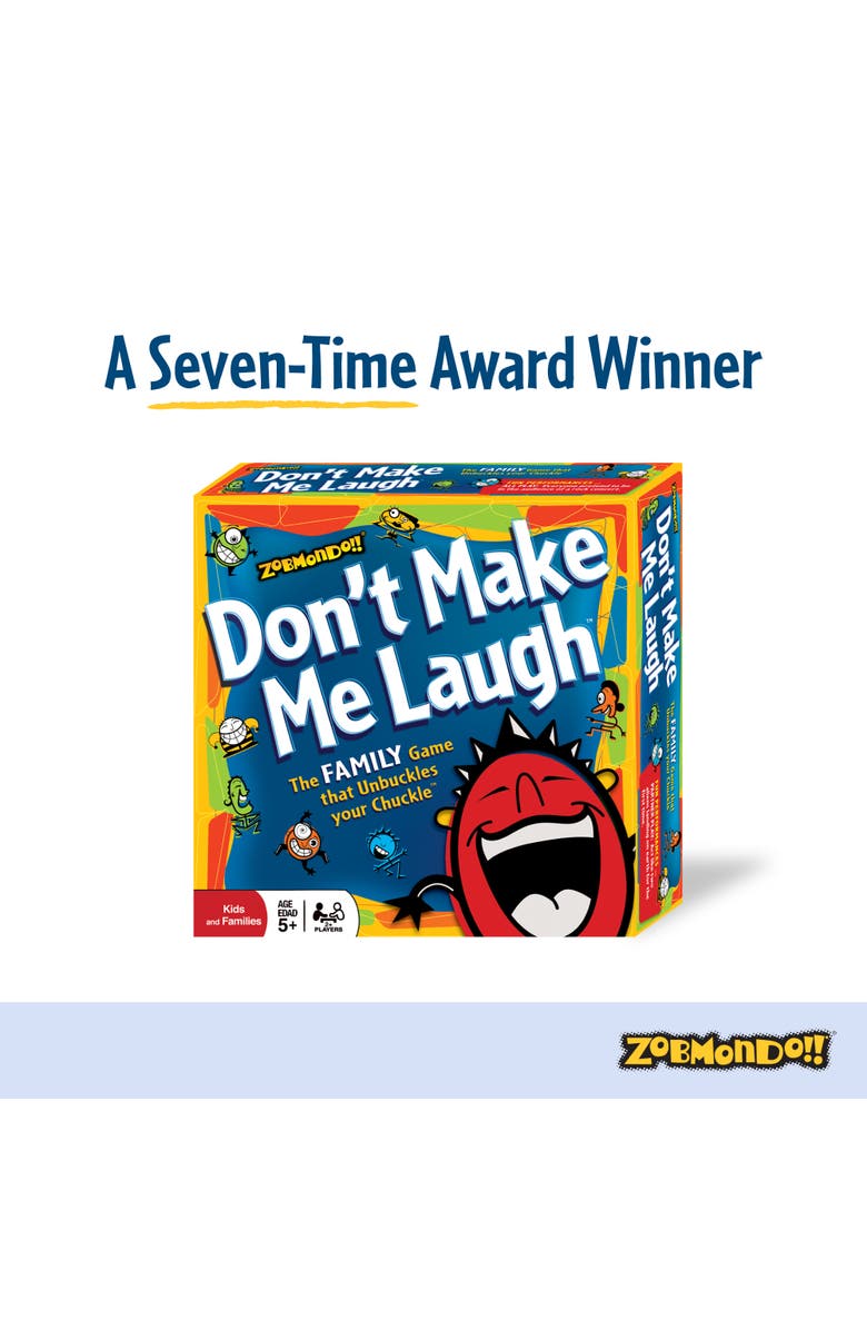 Zobmondo!! Don't Make Me Laugh! Silly Charades Party Game, Alternate, color, Multicolored