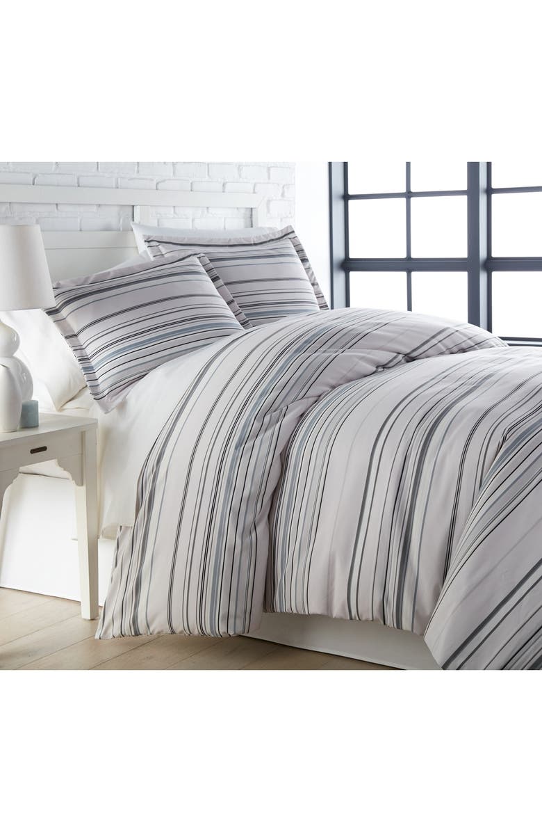 SOUTHSHORE FINE LINENS Full/Queen Luxury Collection Premium Oversized Duvet Cover Set - Blue, Main, color, Grey