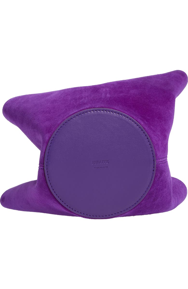 Khaite Mini Lotus Suede Shoulder Bag, Alternate, color,