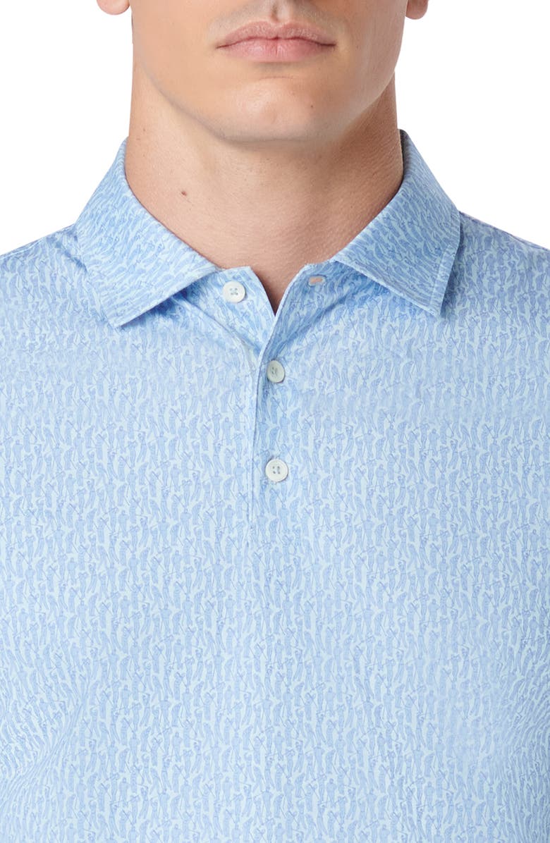 Bugatchi Victor OoohCotton<sup>®</sup> Golfer Print Polo, Alternate, color, 