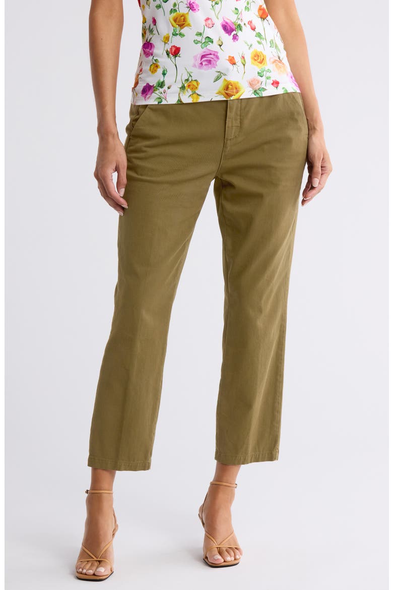 Harlow High Waist Slim Fit Trouser Pants, Main, color, BRITISH KH
