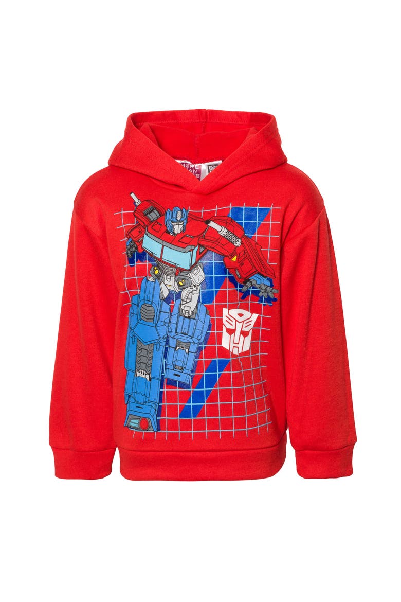 Fleece Hoodie and Pants Set, Alternate, color, Optimus Prime Red Navy